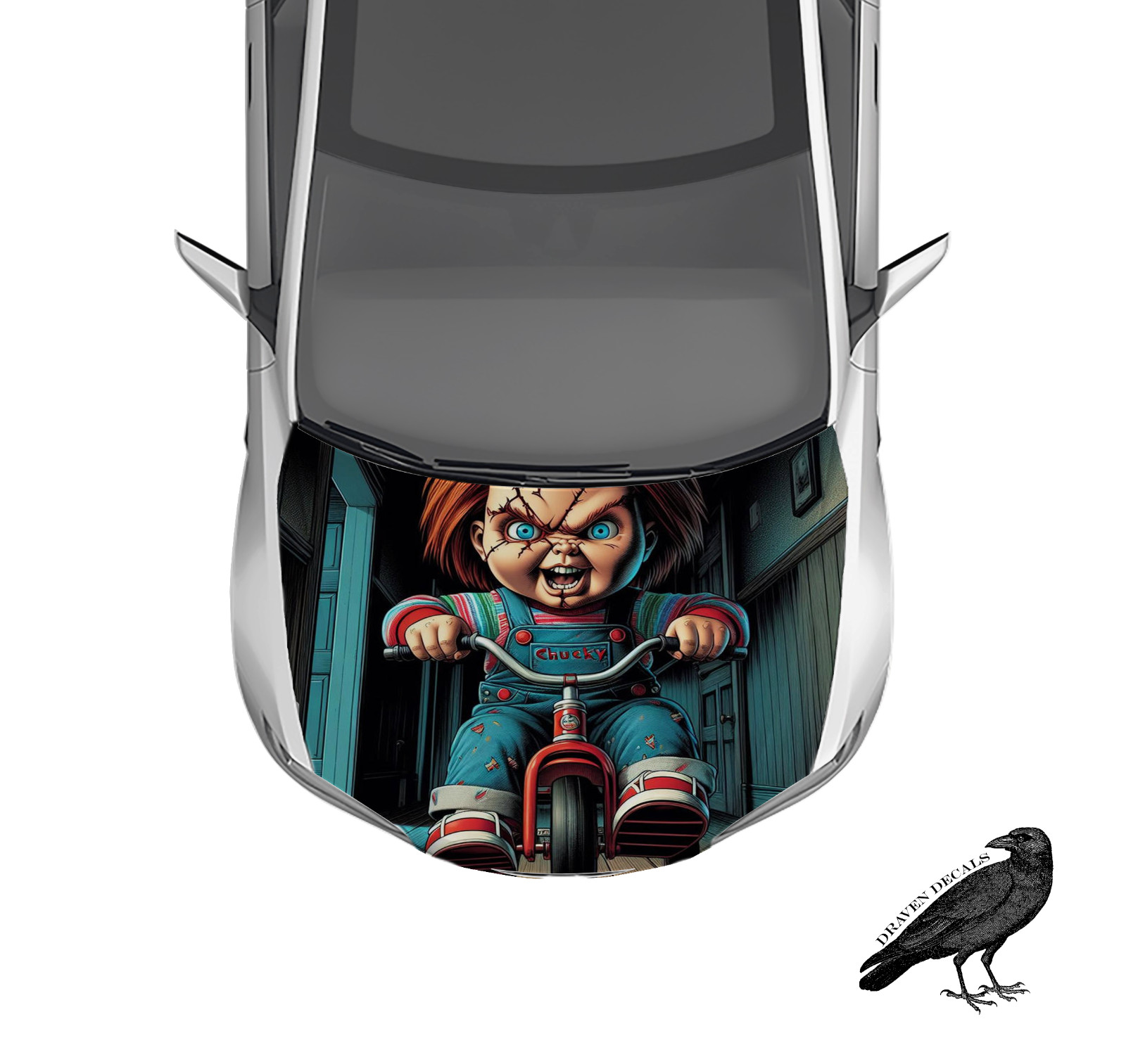Chucky Horror Hood Wrap Weatherproof Vinyl Car Decal 50\
