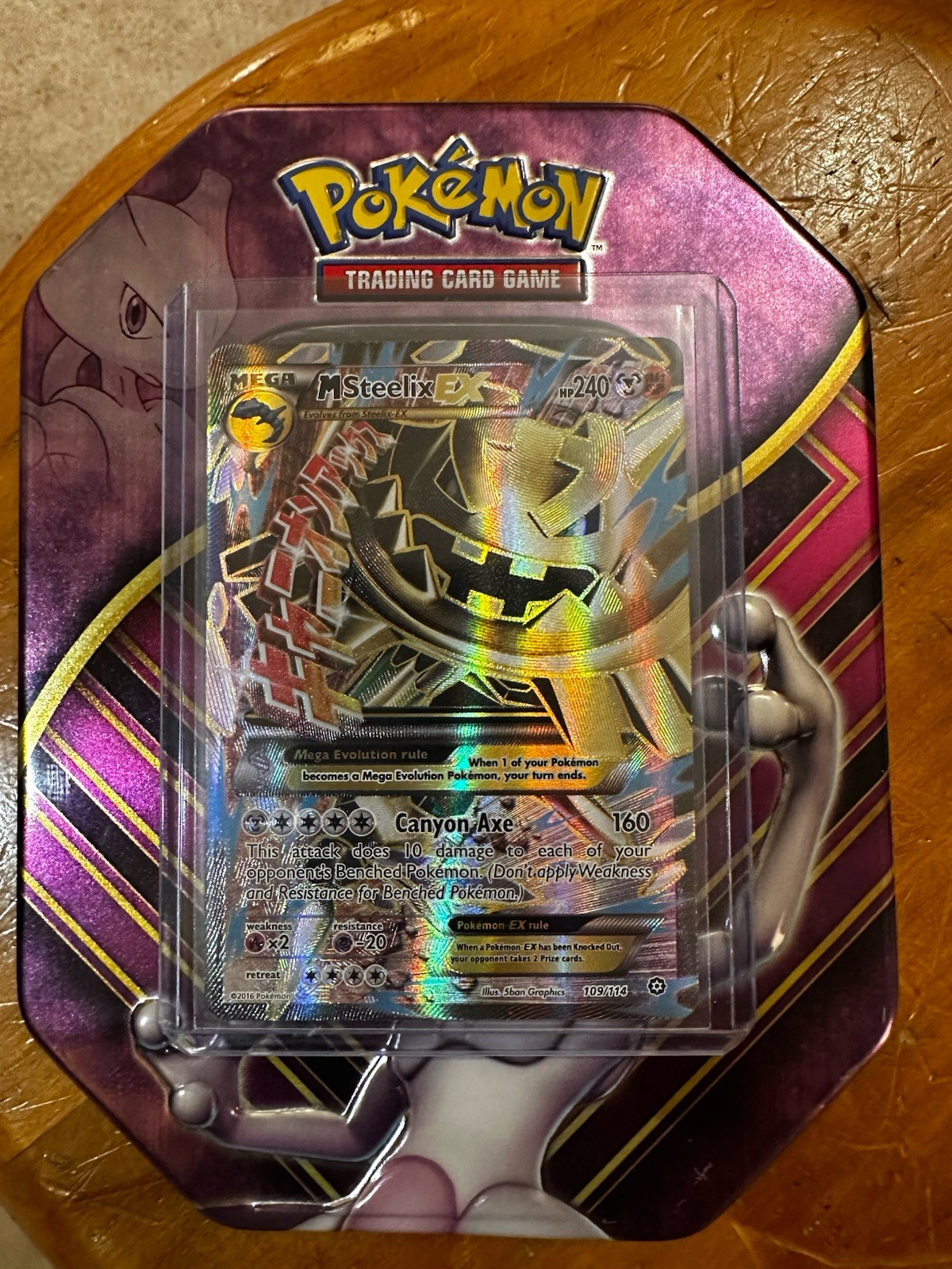 Pokemon TCG M Steelix EX 109/114 Steam Siege Ultra Rare Holo ENG 240 HP 2016 Pokemon TCG M Steelix EX 109/114 Steam Siege Ultra Rare Holo ENG 240 HP 2016