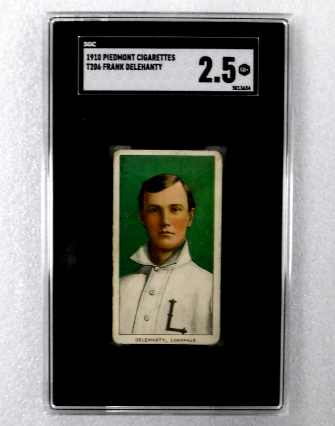 1910 Piedmont Cigarettes T206 Frank Delehanty SGC 2.5