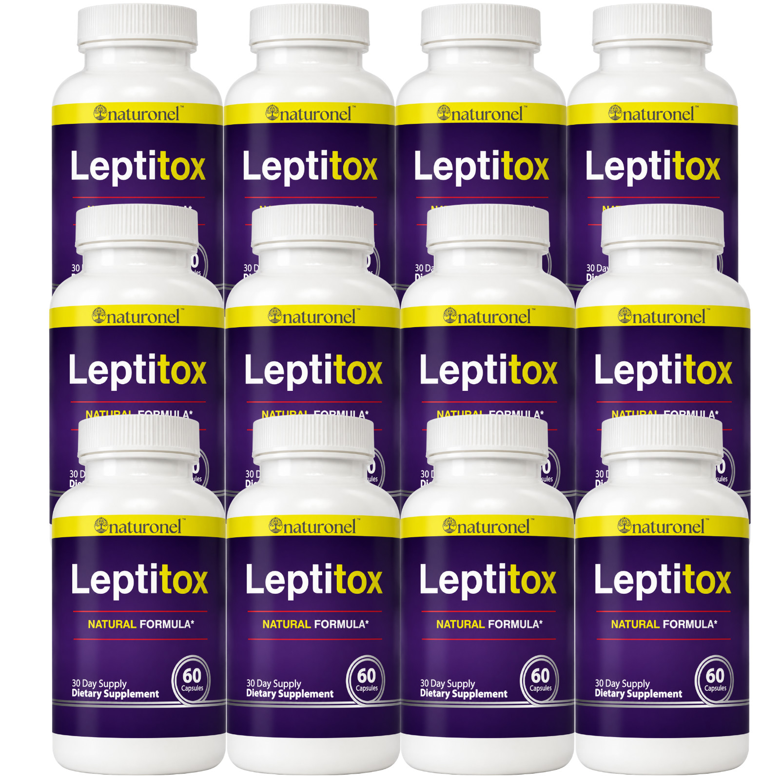 Leptitox Natural Formula Dietary Supplement - 12 Bottle