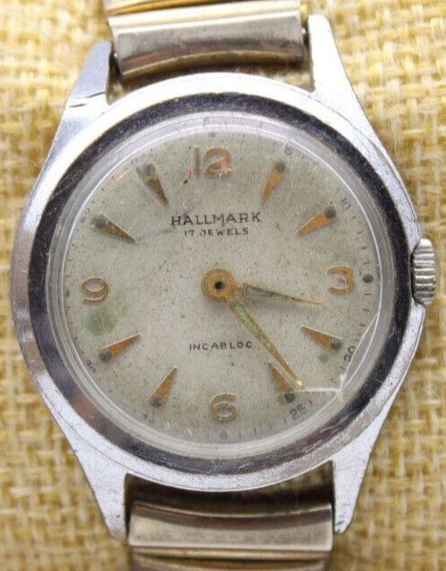 WALTHAM HALLMARK INCABLOC 1177 MEN'S WATCH 17j 31.9mm 15.9mm LUG FOR REPAIR(OE2)