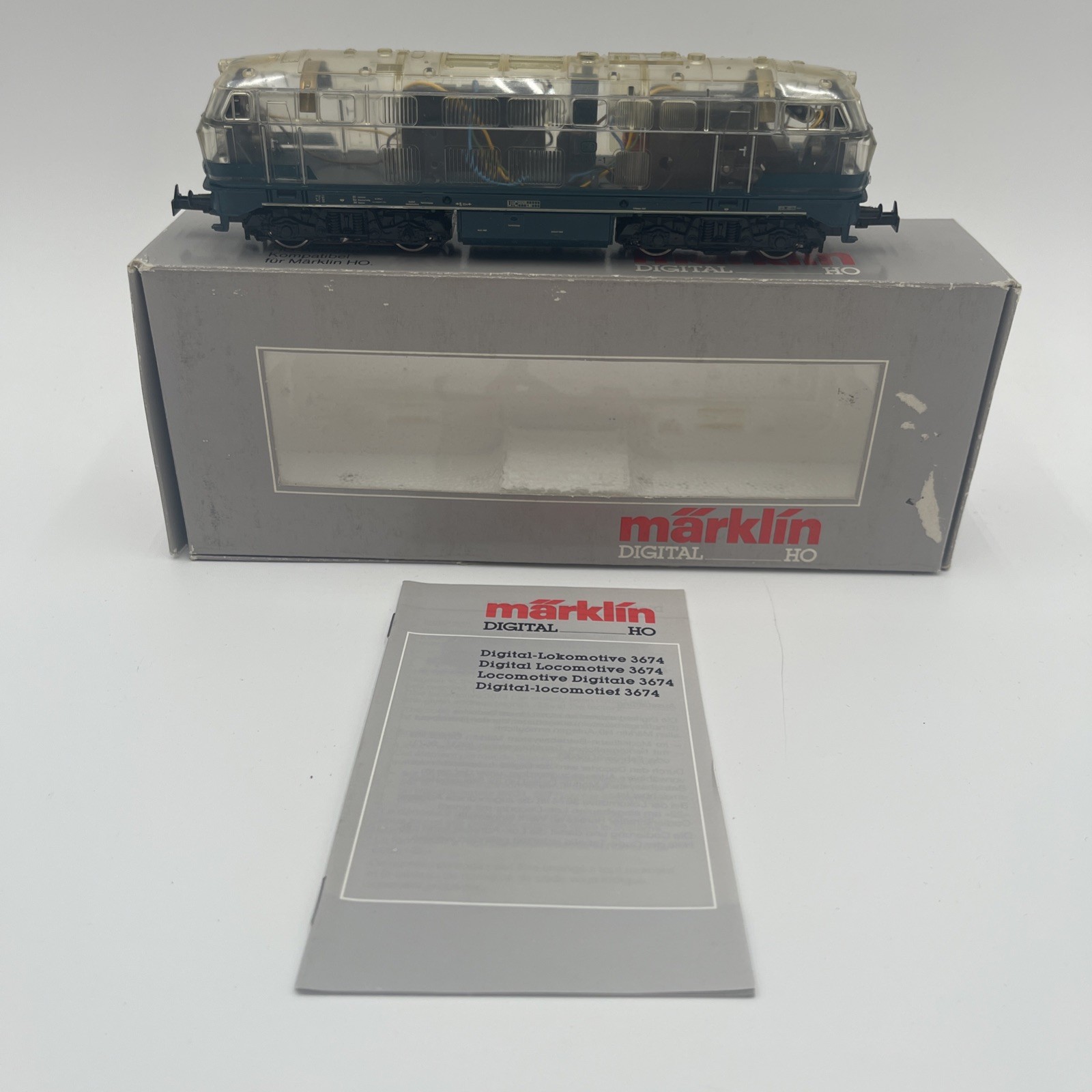 MARKLIN MäRKLIN 3774 DB CLASS BR 216 LOCO DIGITAL Translucent RARE MARKLIN MäRKLIN 3774 DB CLASS BR 216 LOCO DIGITAL Translucent RARE