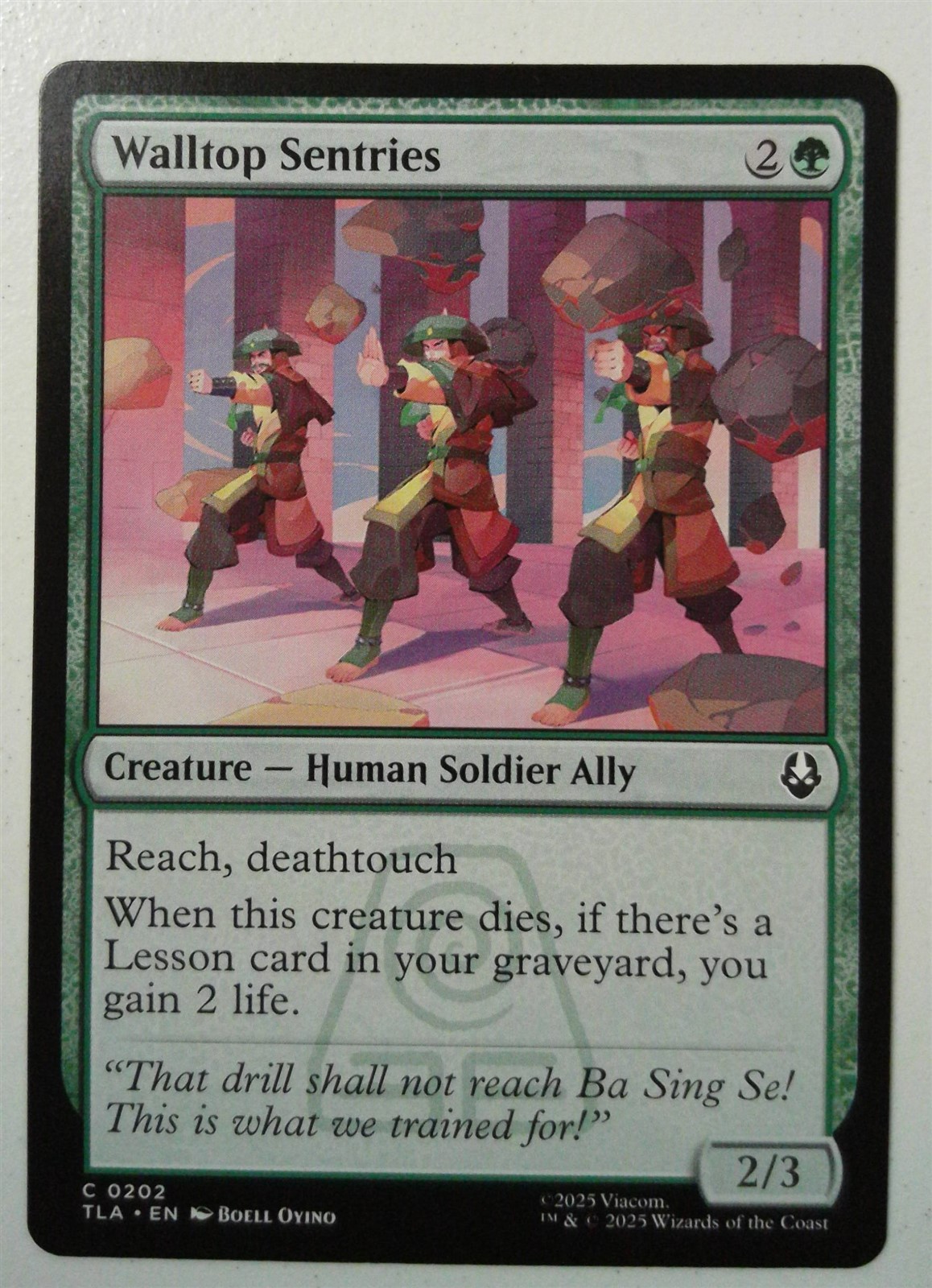 Walltop Sentries *Common* Magic MtG x1 Avatar: The Last Airbender Walltop Sentries *Common* Magic MtG x1 Avatar: The Last Airbender