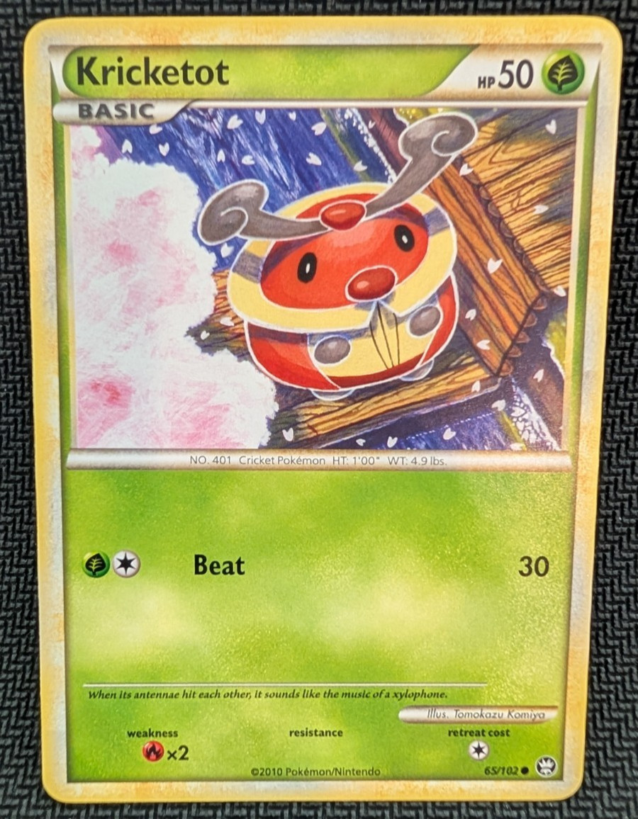 Pokemon - Kricketot 65/102 - 2010 HGSS: Triumphant - NM Pokemon - Kricketot 65/102 - 2010 HGSS: Triumphant - NM