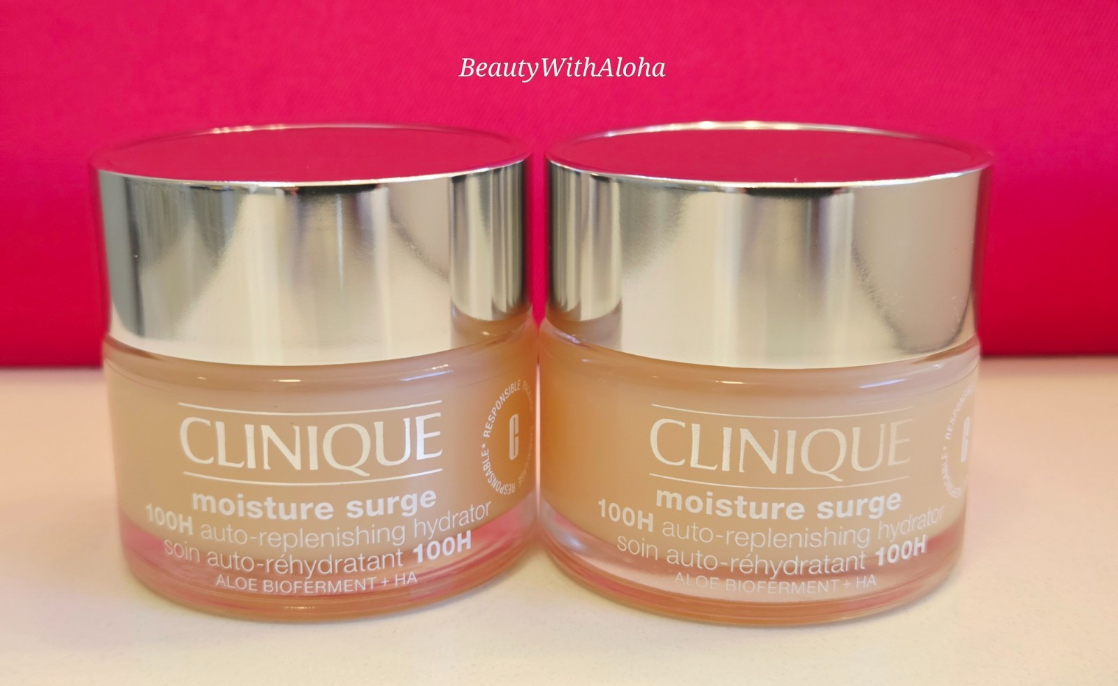 TWO Clinique Moisture Surge 100H Auto-Replenishing Hydrator 3.4 oz TOTAL