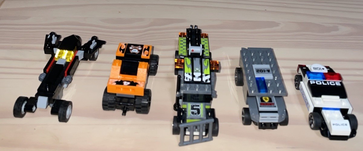 LEGO Racers: Smash Security 8199 And Other Small Vehicle Lot Incomplete