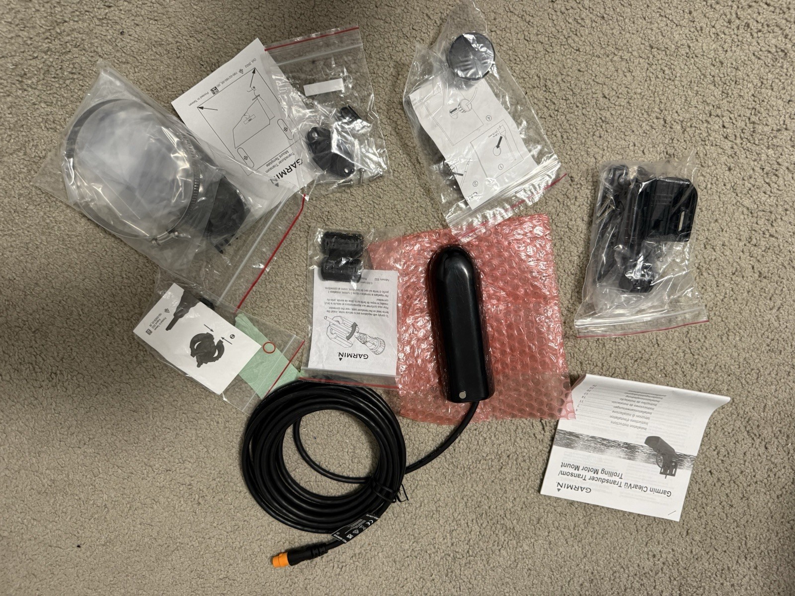 Garmin GT54UHD-TM Transducer 12-Pin ClearVü SideVü CHIRP w/ Mounts NEW