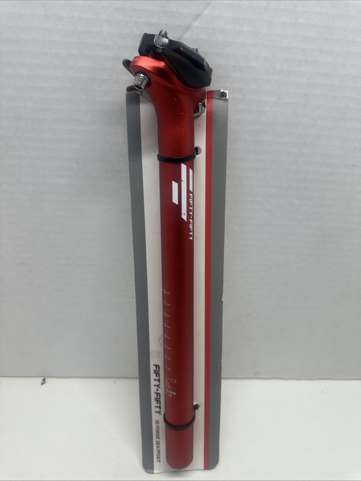FIFTY-FIFTY Mountain Bike Seat Post 27.2 mm Aluminum Alloy 350mm Red FIFTY-FIFTY Mountain Bike Seat Post 27.2 mm Aluminum Alloy 350mm Red