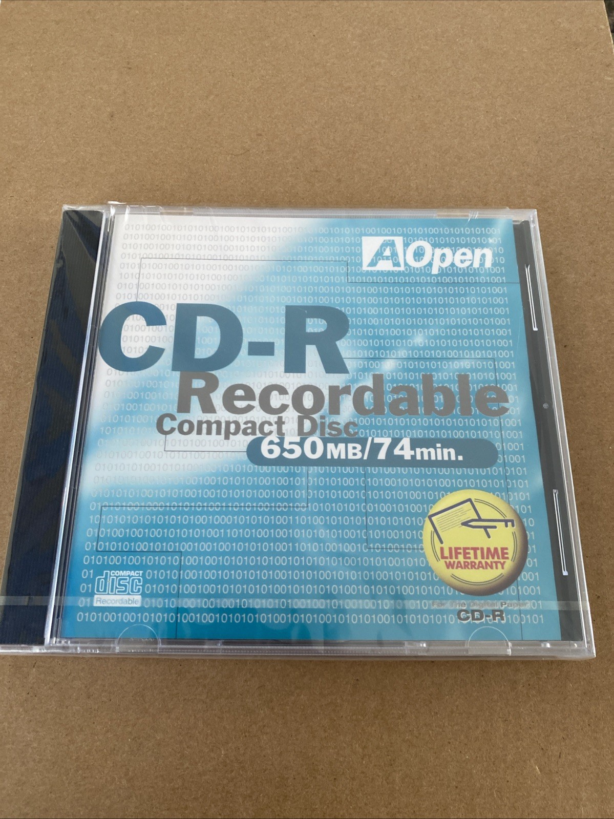 NEW: AOpen - CD-R Recordable Compact Disc 650mb / 74min. A Open NEW: AOpen - CD-R Recordable Compact Disc 650mb / 74min. A Open
