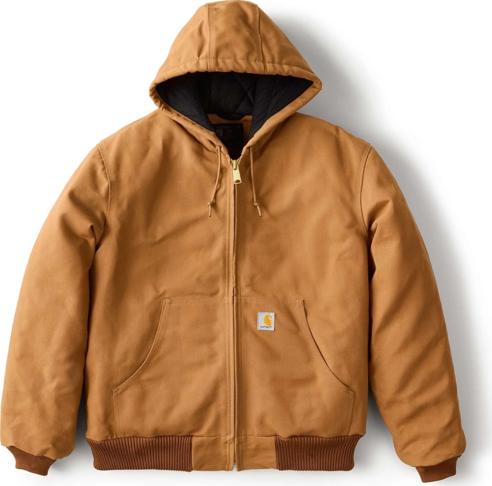Carhartt 106673 Iconic J140 Firm Duck Active Jac Hooded Jacket / FULL SIZE - NEW