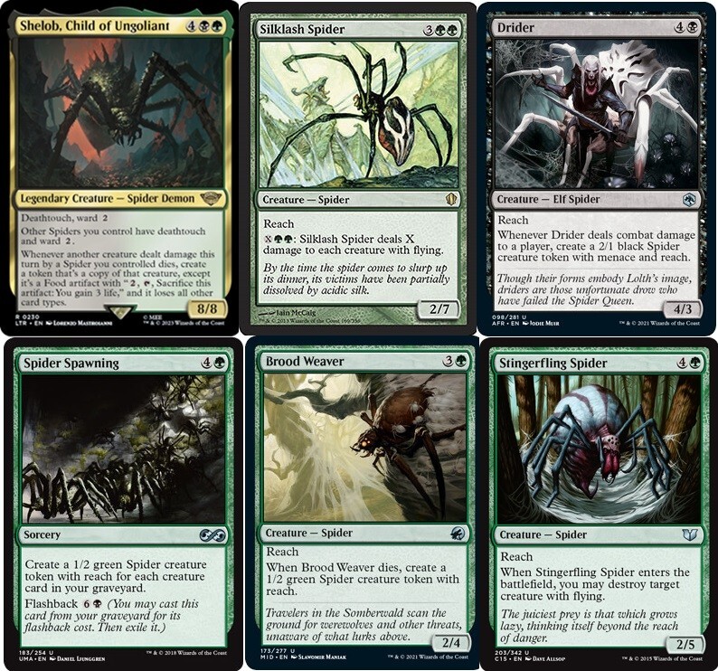 MTG Commander EDH Shelob, Child of Ungoliant 100 Card Deck Spiders - Magic - NM