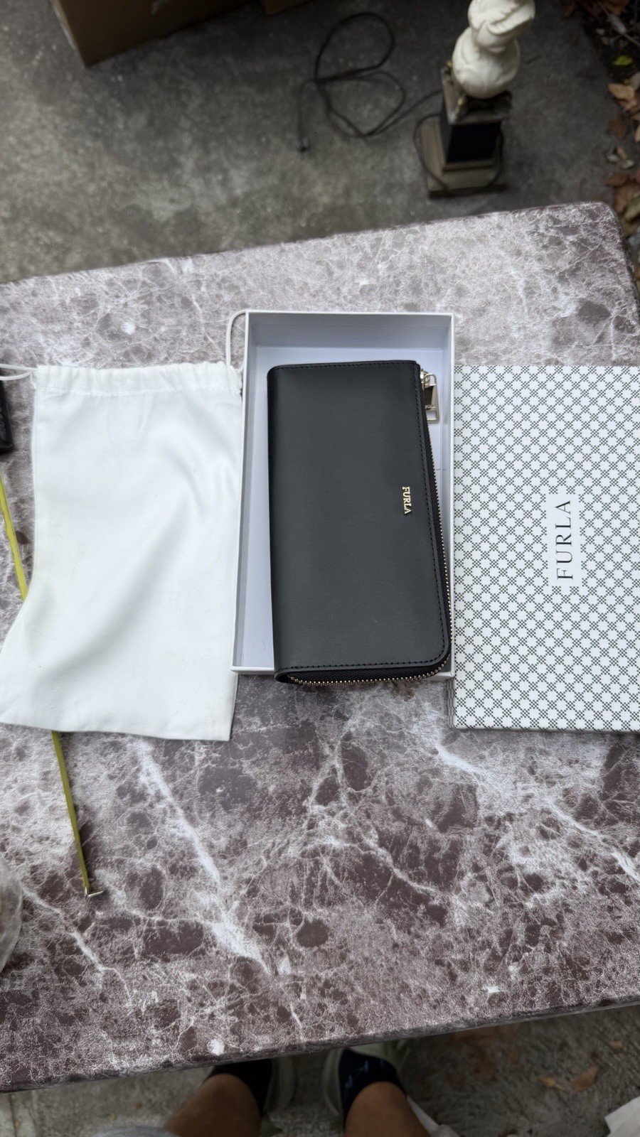 FURLA Babylon Large Saffiano Leather Continental Zip Around Wallet Black FURLA Babylon Large Saffiano Leather Continental Zip Around Wallet Black