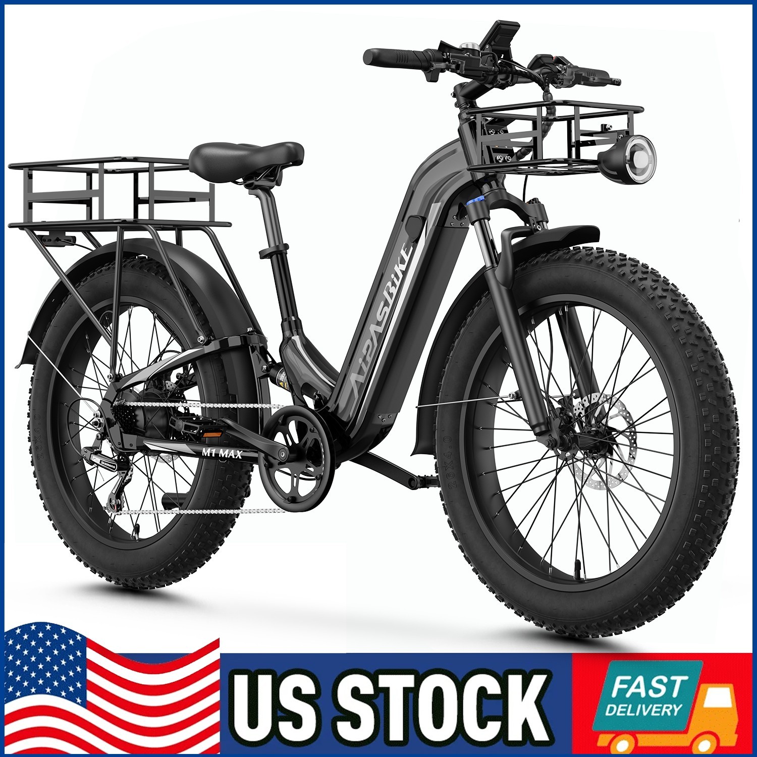 Aipas M1 MAX 1800W E-Bike Air Pressure Suspension Dual Hydraulic Brakes 52V 18Ah Aipas M1 MAX 1800W E-Bike Air Pressure Suspension Dual Hydraulic Brakes 52V 18Ah