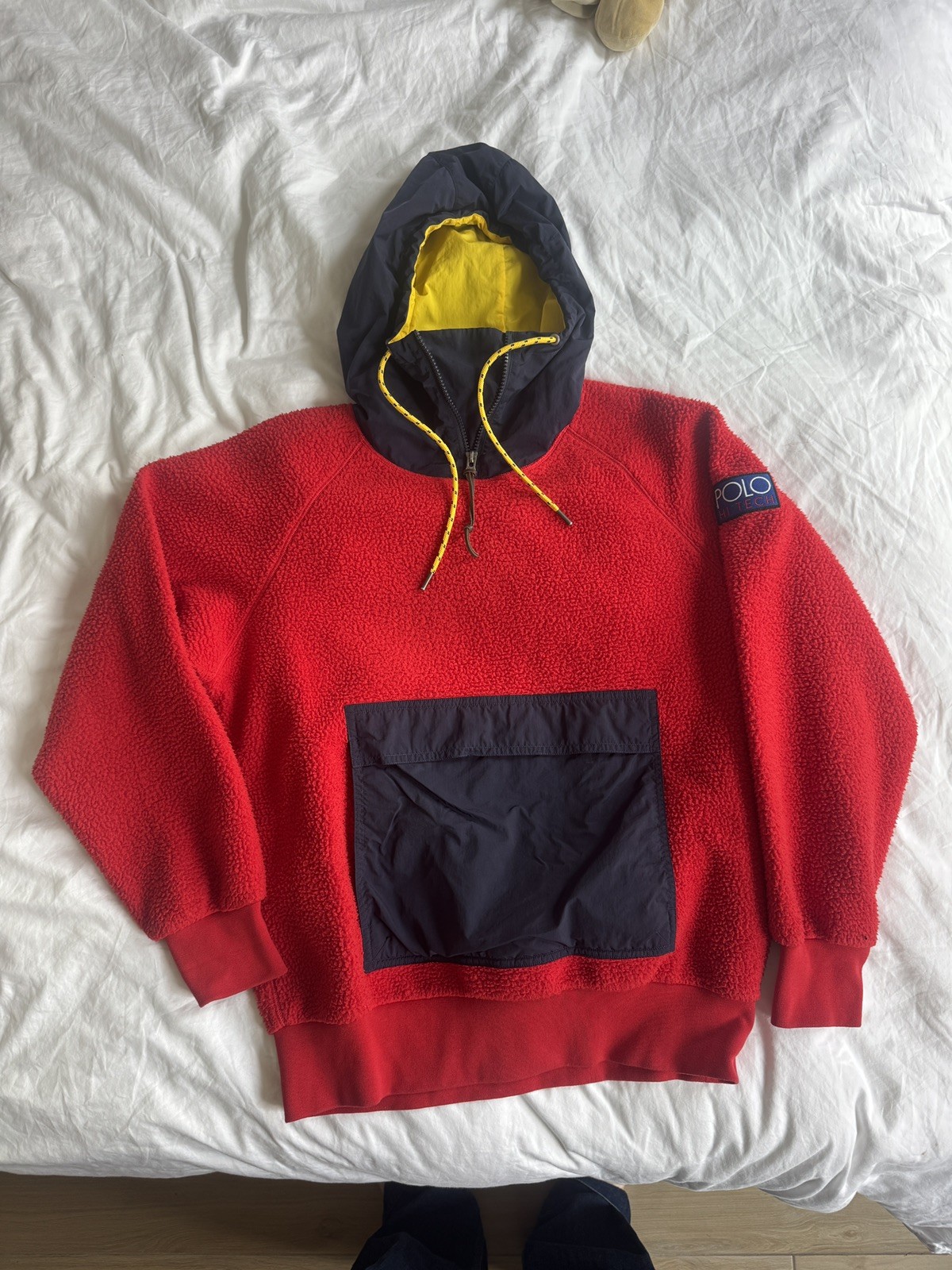 Polo Sport Ralph Lauren Vintage Hi Tech Fleece Hoodie Ski Snow Beach 1992 Small Polo Sport Ralph Lauren Vintage Hi Tech Fleece Hoodie Ski Snow Beach 1992 Small