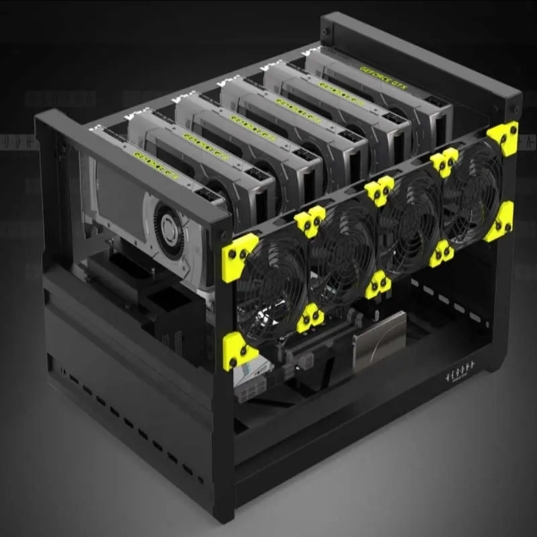 VEDDHA NEW T3 - 6 GPU Mining Rig Frame VEDDHA NEW T3 - 6 GPU Mining Rig Frame