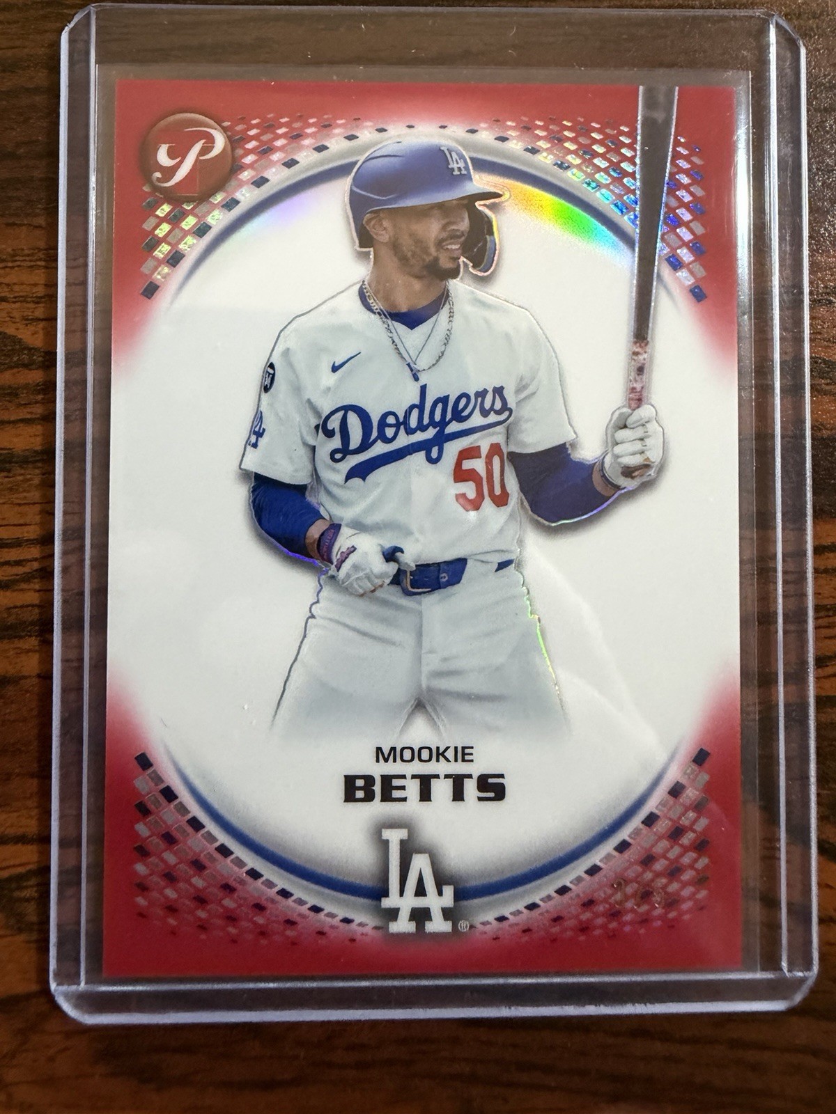2026 Topps Pristine Mookie Betts Dodgers Red Parallel Refractor /5 2026 Topps Pristine Mookie Betts Dodgers Red Parallel Refractor /5