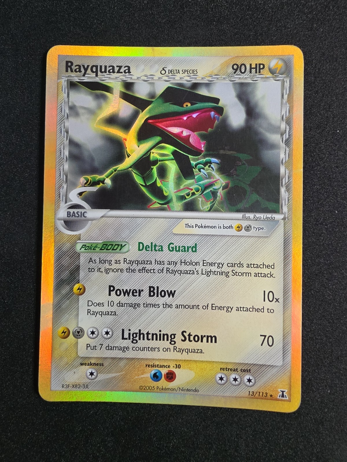 The Pokémon Company Rayquaza 13/113 EX Delta Species 2005 English Reverse Holo The Pokémon Company Rayquaza 13/113 EX Delta Species 2005 English Reverse Holo