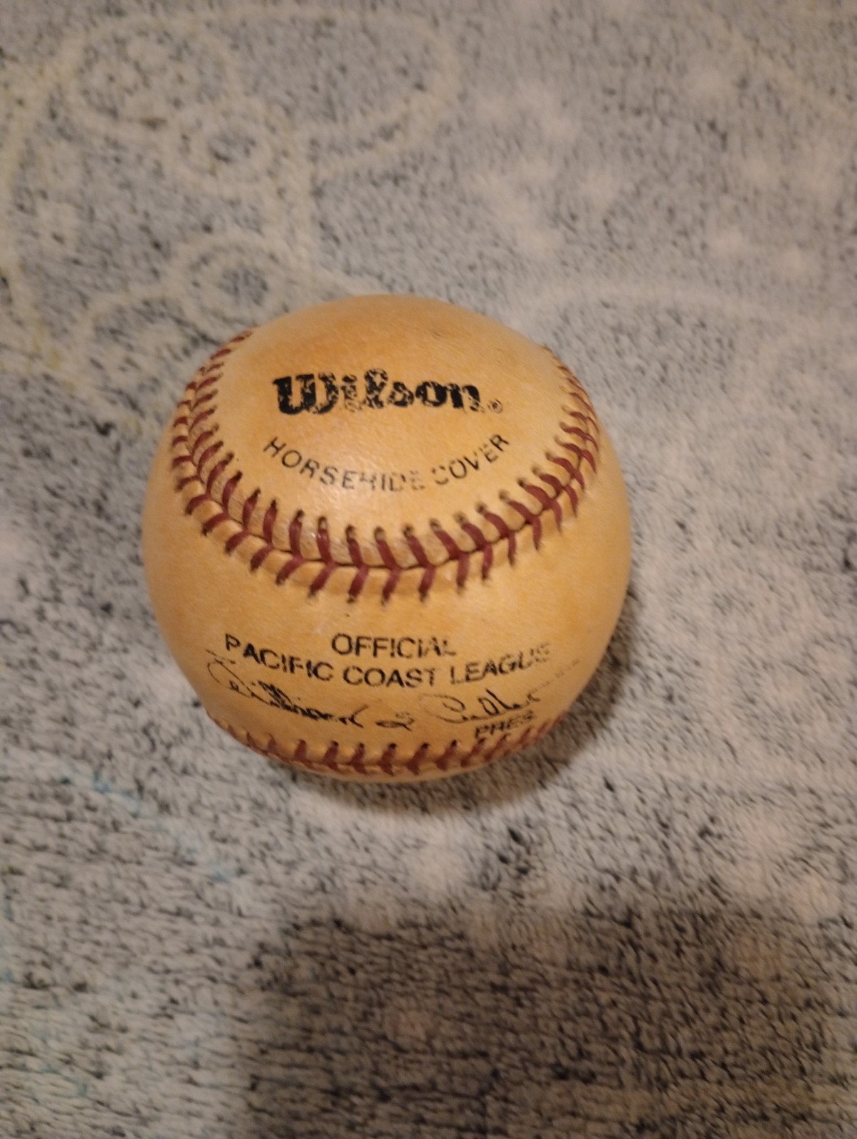Vintage Wilson A1010 Official Pacific Coast League Baseball William Cutler PCL Vintage Wilson A1010 Official Pacific Coast League Baseball William Cutler PCL