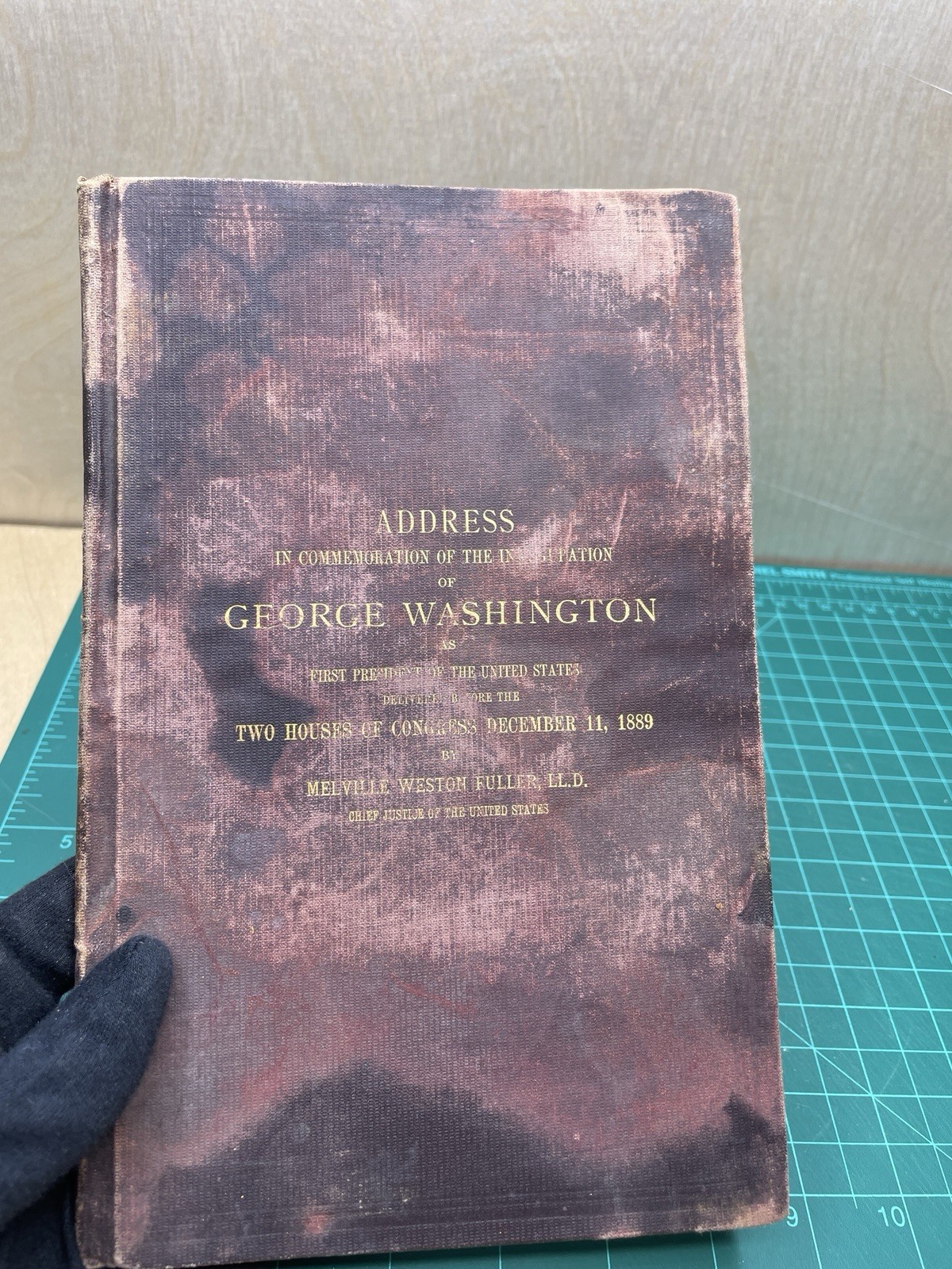 George Washington Inauguration Commemoration Address | 1890 Govt Printing Office George Washington Inauguration Commemoration Address | 1890 Govt Printing Office