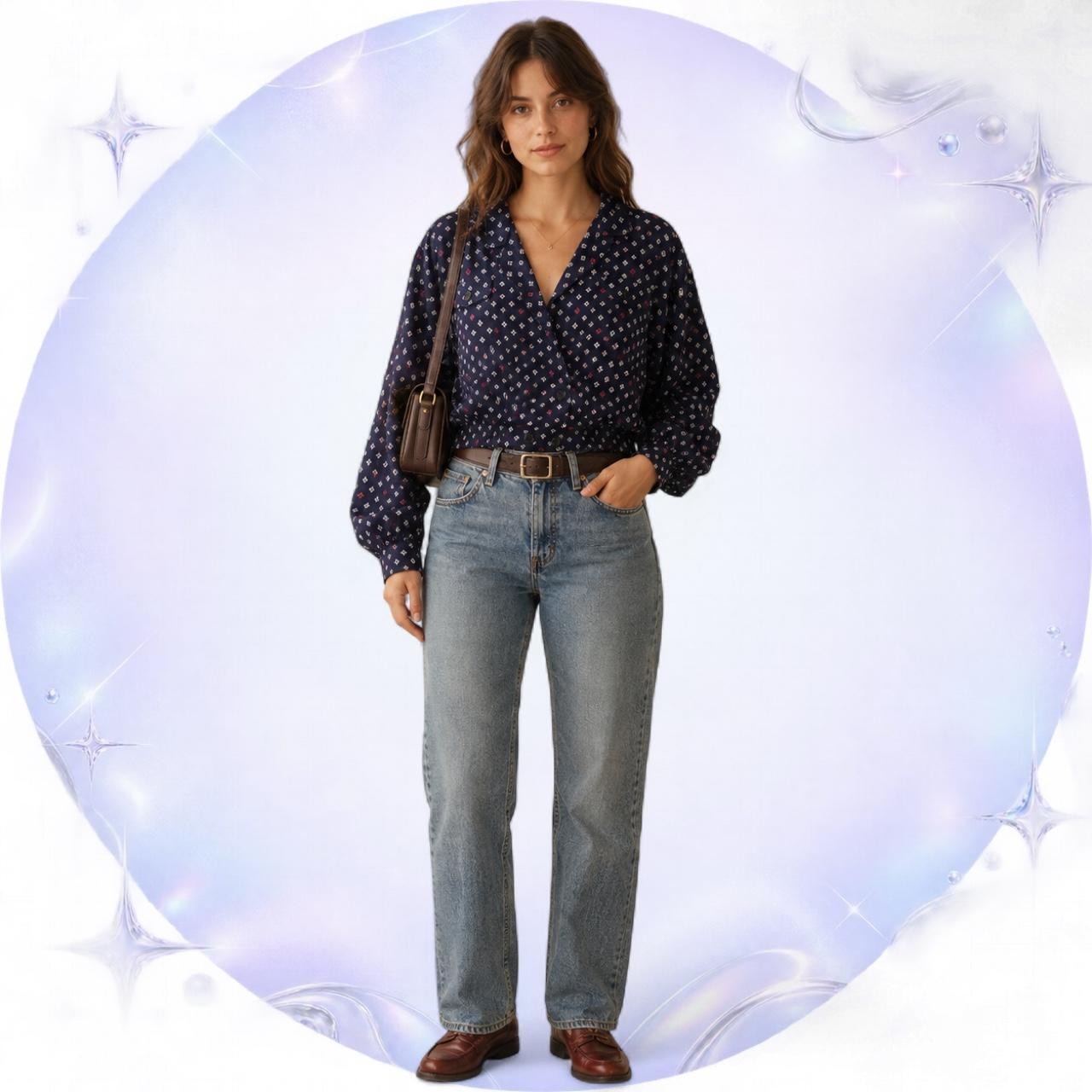 Deadstock Vintage 80s P.S. Illustrations Cropped Rayon Blouson Size 12