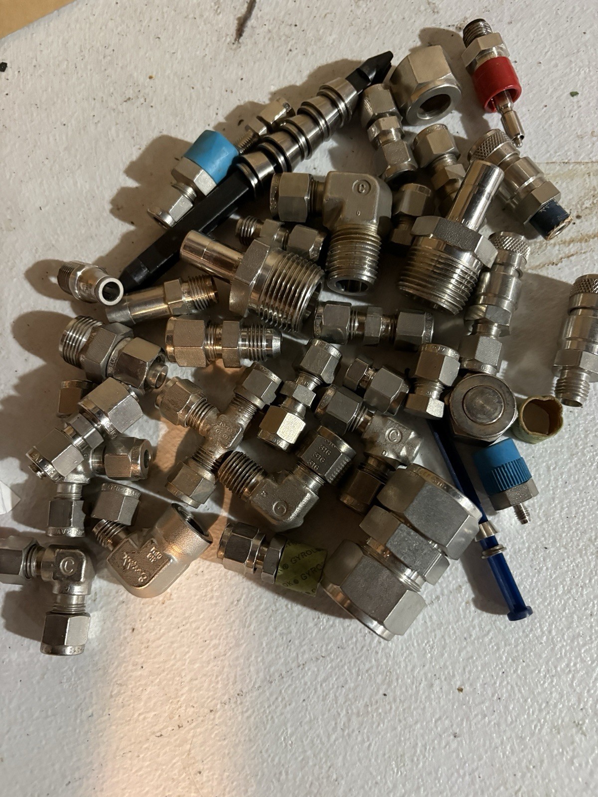 35+ Swagelok 316 Stainless Steel Tube Fittings Valves Mixed Lot Mostly NOS