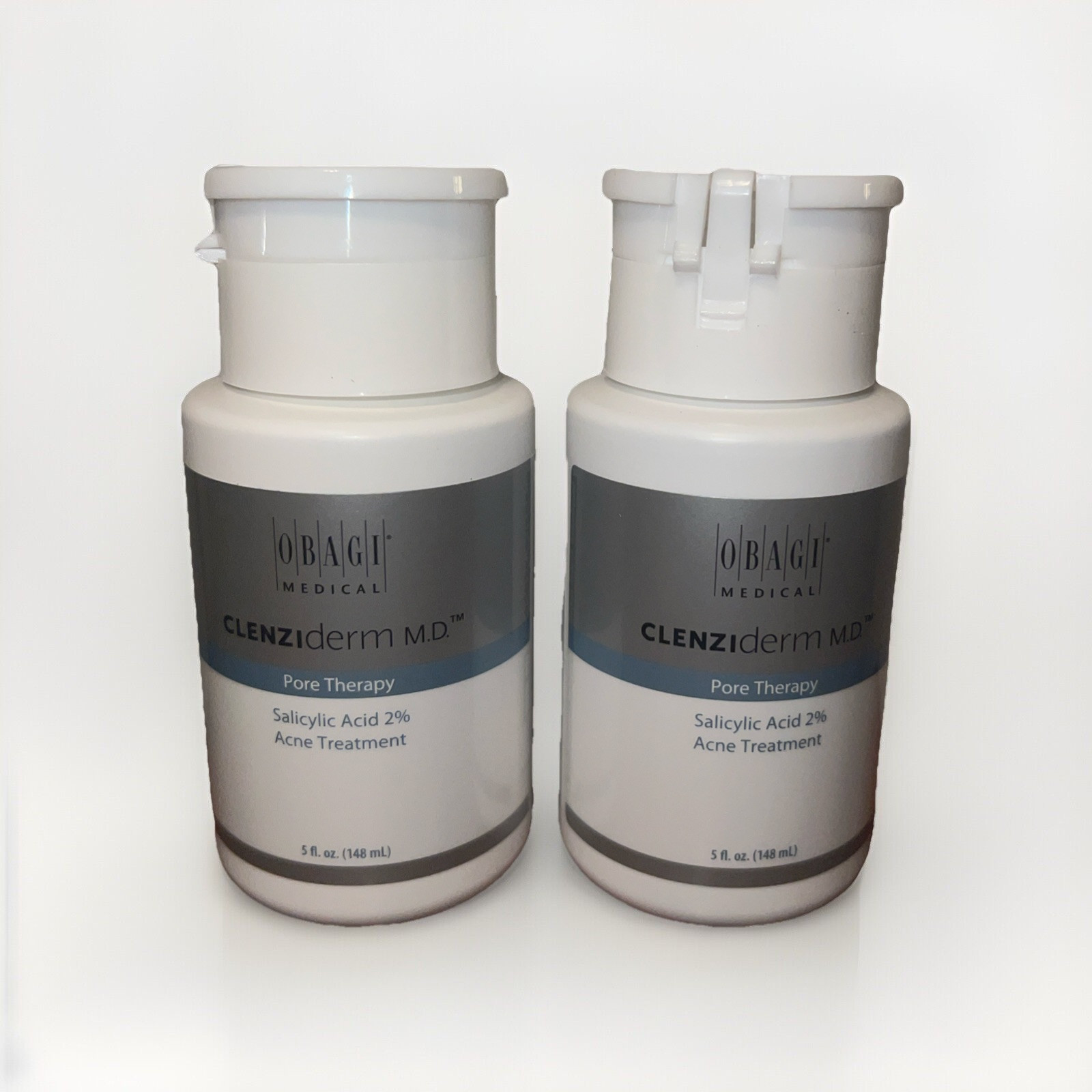 2 Pack Obagi Clenziderm M.D. Pore Therapy, 5 fl oz/118 ml. Skin Treatment 2 Pack Obagi Clenziderm M.D. Pore Therapy, 5 fl oz/118 ml. Skin Treatment
