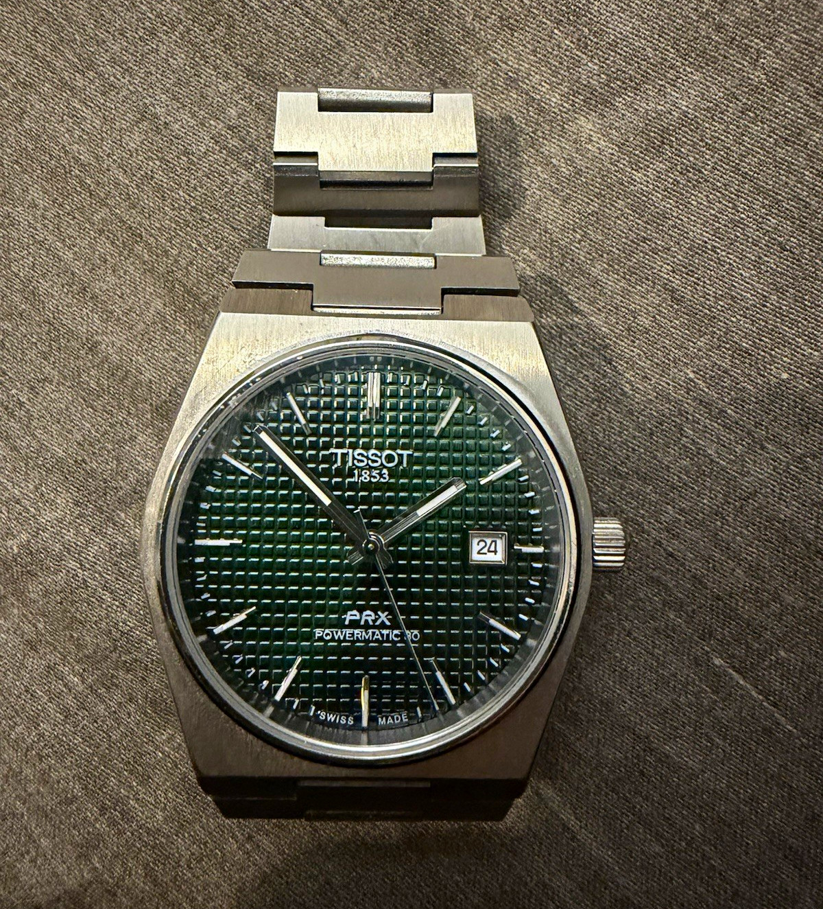 Tissot PRX Powermatic 80 Automatic Green Dial Steel Bracelet 40mm , no box
