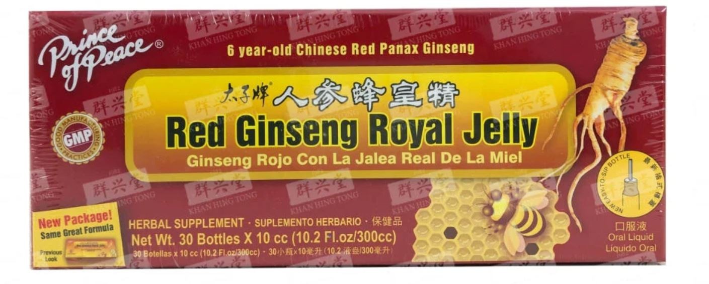Red Panax Ginseng 500mg Royal Jelly 350mg 30 Units per Pack \ Red Panax Ginseng 500mg Royal Jelly 350mg 30 Units per Pack \