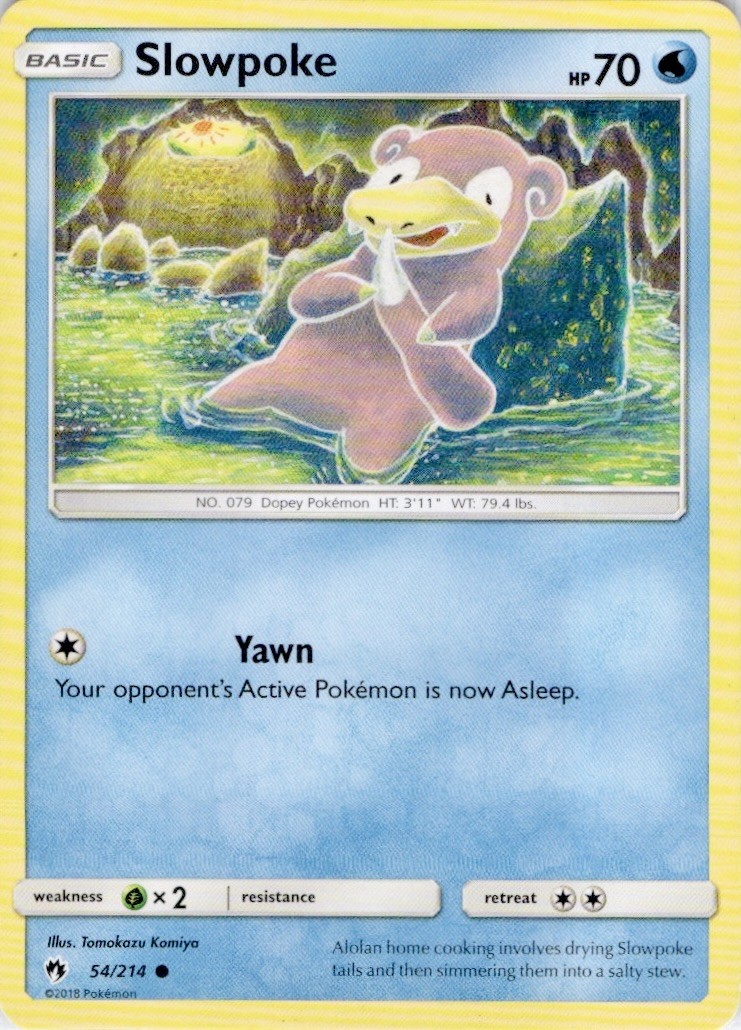 Slowpoke 54/214 Common Lost Thunder Pokemon Near Mint Slowpoke 54/214 Common Lost Thunder Pokemon Near Mint
