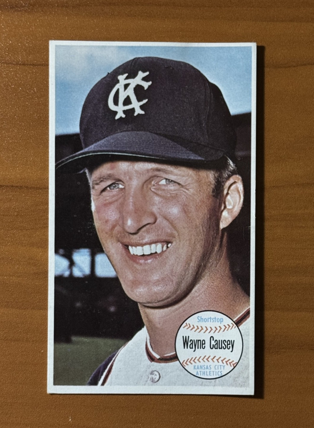 1964 Topps Giant WAYNE CAUSEY Card Crease-Free No. 45 SP Short Print A\'s EX-MT 1964 Topps Giant WAYNE CAUSEY Card Crease-Free No. 45 SP Short Print A\'s EX-MT