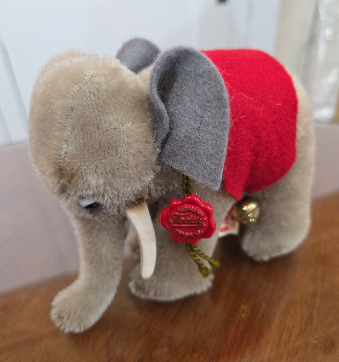Vintage Hermann Teddy Original Mohair Elephant – German Collectible