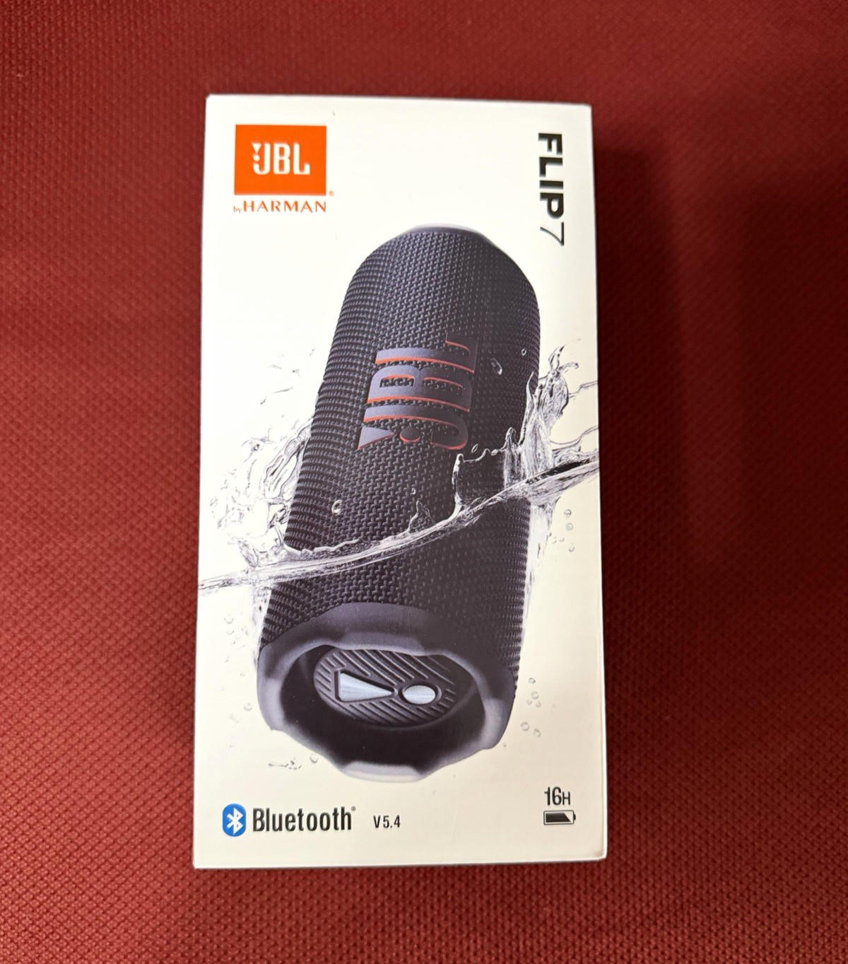 JBL Flip 7 Portable Bluetooth Speaker Waterproof Cylindrical Black JBL Flip 7 Portable Bluetooth Speaker Waterproof Cylindrical Black