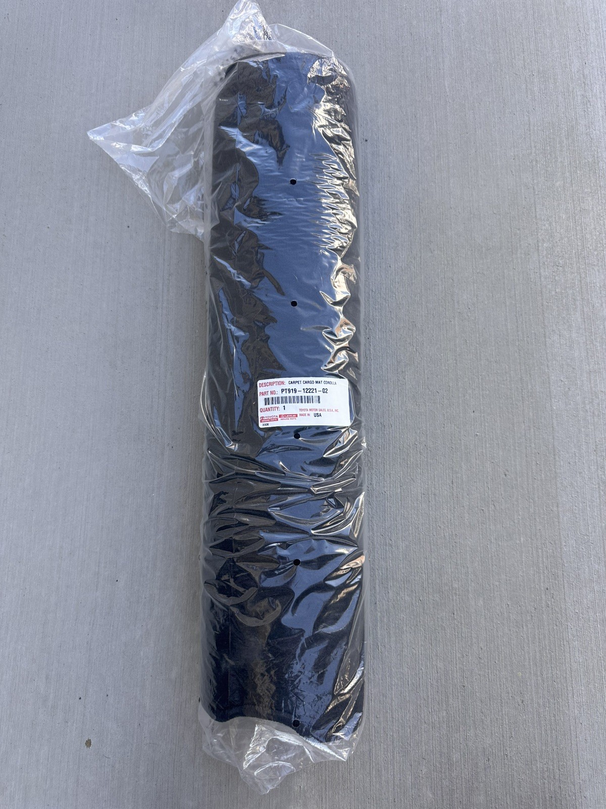 Toyota Corolla Hatchback 2023-2026 Carpet Cargo Mat Genuine OEM OE