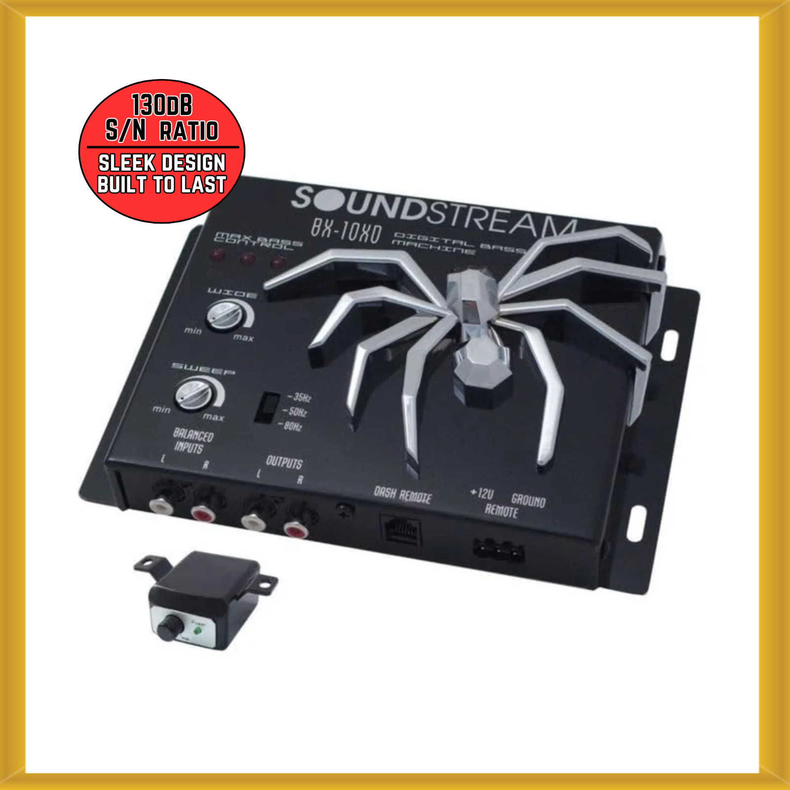 Soundstream BX-10X D Car Audio Bass Restoration Processor with Remote Control Soundstream BX-10X D Car Audio Bass Restoration Processor with Remote Control