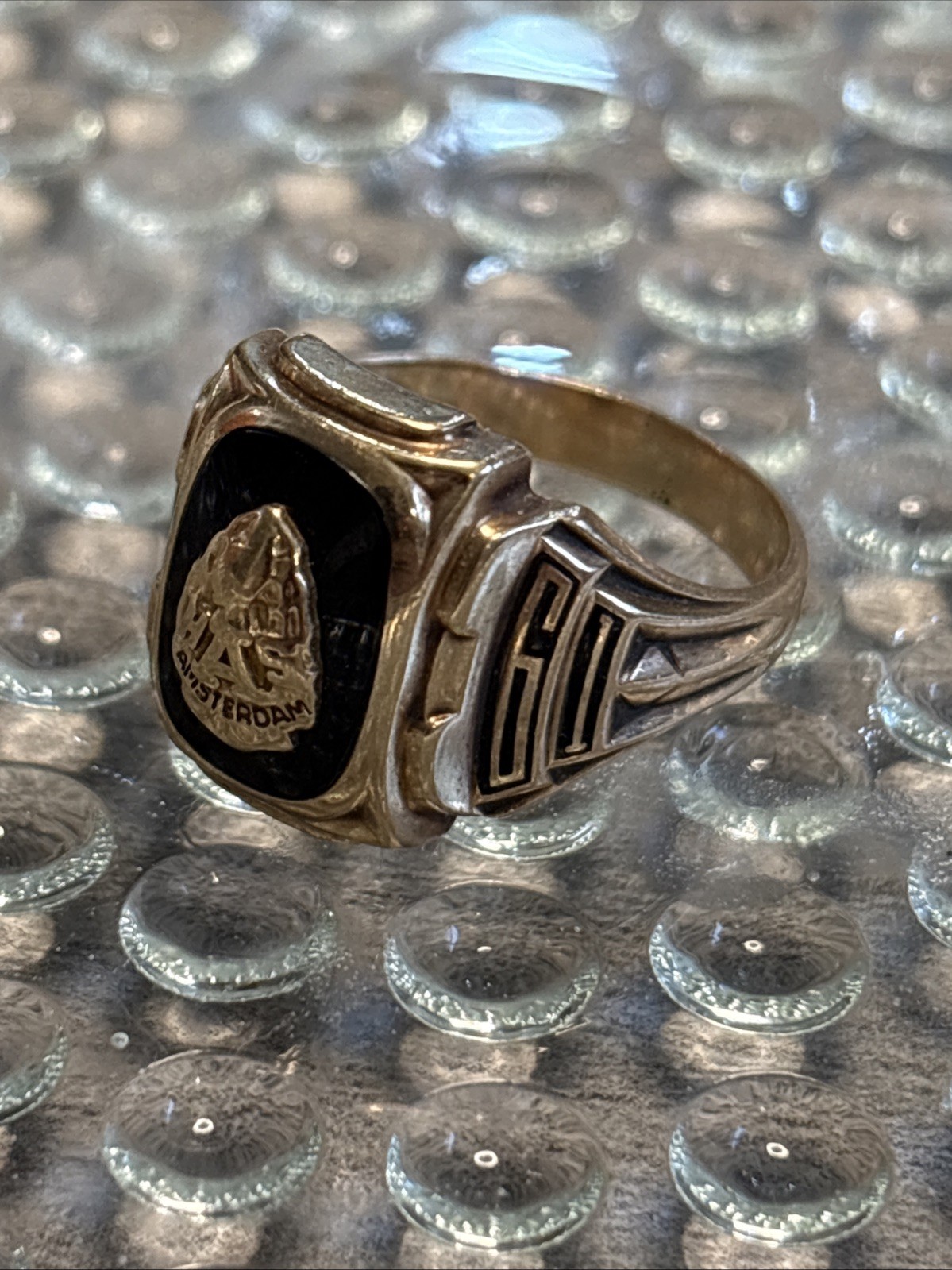 Vintage 1961 Black Onyx Class Ring 10K Solid Yellow Gold 4 grams Arrowhead 7  Vintage 1961 Black Onyx Class Ring 10K Solid Yellow Gold 4 grams Arrowhead 7 