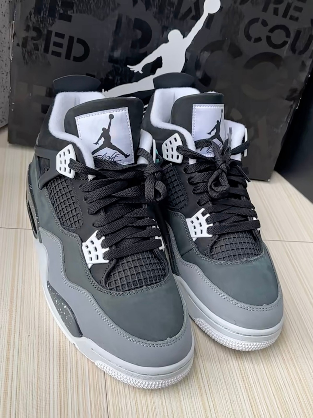 Men's Size Jordan Air Jordan 4 ''Fear'' Basketball Sneaker Shoes