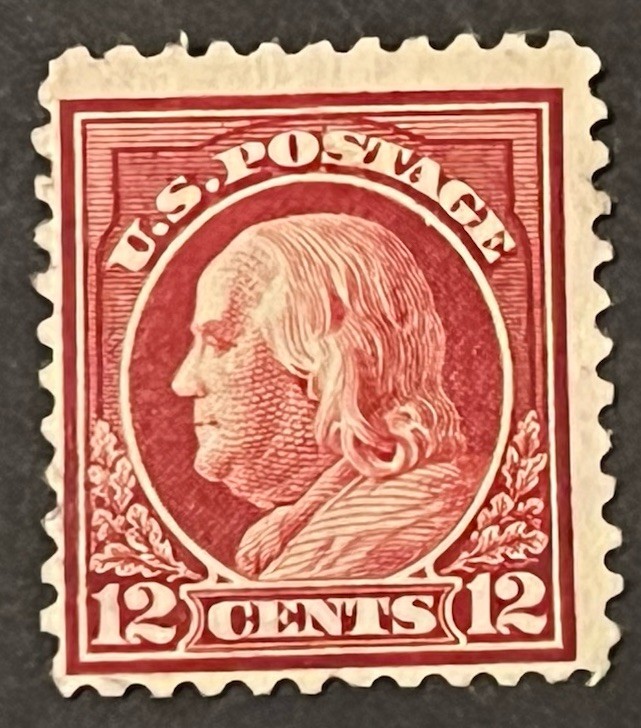 Travelstamps: 1919 US STAMPS SCOTT #512 Mint OG H 12 Cent Franklin Travelstamps: 1919 US STAMPS SCOTT #512 Mint OG H 12 Cent Franklin