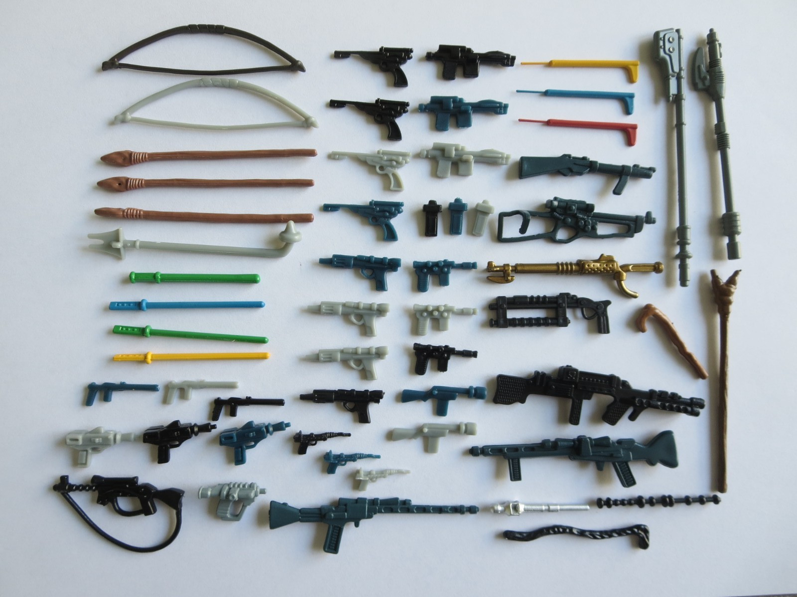 57 Vintage Star Wars Weapons Figures Lot Replacements 57 Vintage Star Wars Weapons Figures Lot Replacements