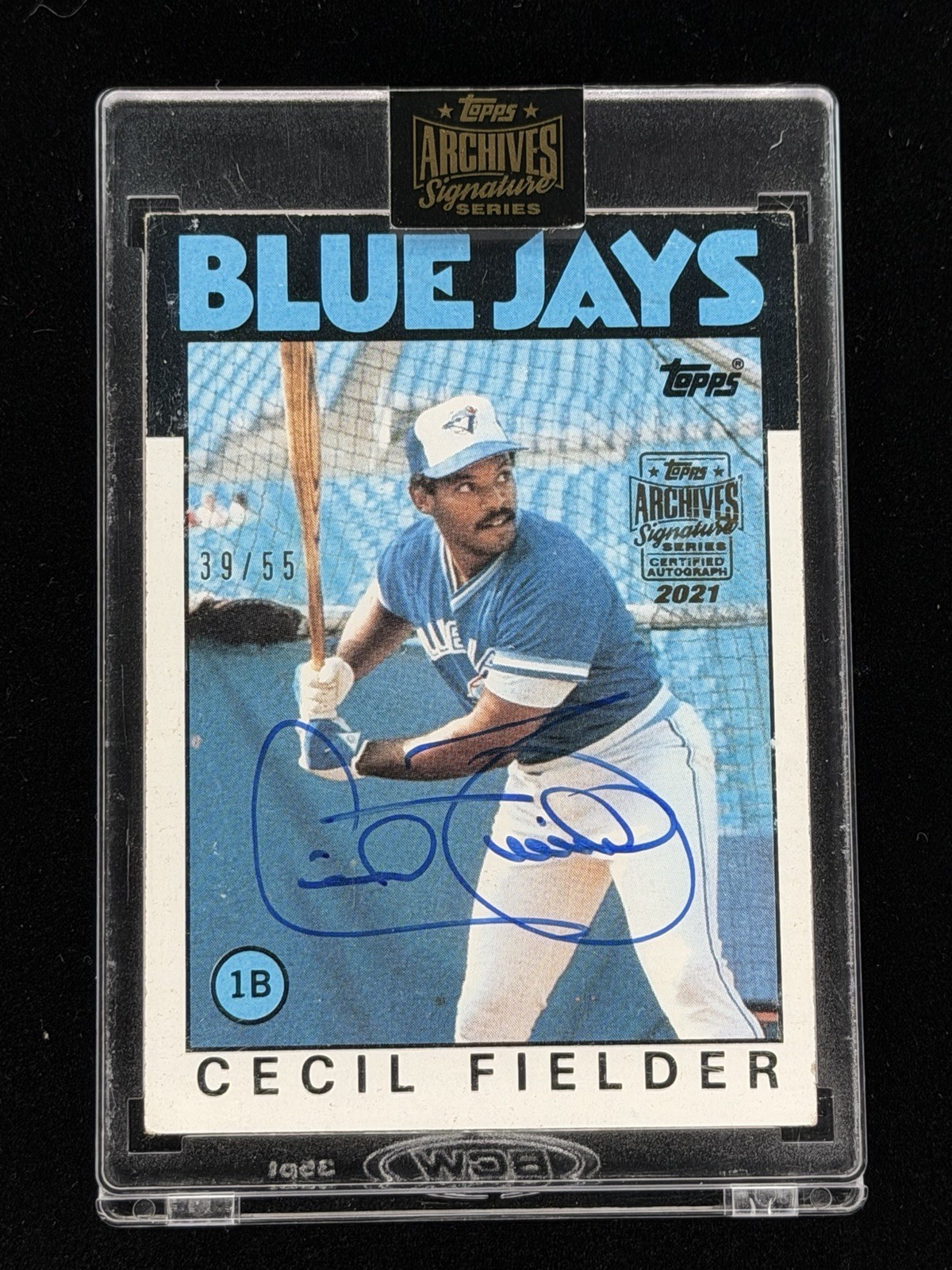 2021 Archives 1986 Topps Cecil Fielder MLB Signature Series AUTO Blue Jays 39/55 2021 Archives 1986 Topps Cecil Fielder MLB Signature Series AUTO Blue Jays 39/55