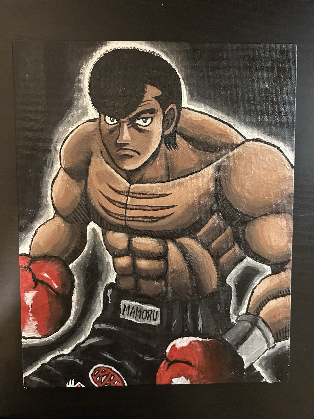 Hajime No Ippo- HAND PAINTED portrait of Mamoru Takamura- Hajime no Ippo fan art Hajime No Ippo- HAND PAINTED portrait of Mamoru Takamura- Hajime no Ippo fan art