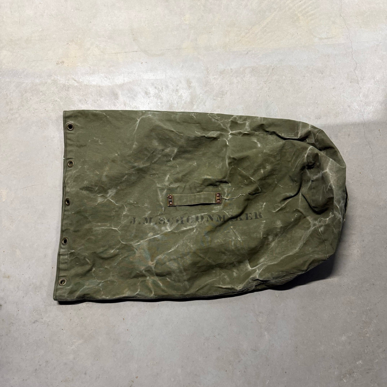 Vintage WWII Abercrombie & Fitch Co. Olive Canvas Utility Bag Vintage WWII Abercrombie & Fitch Co. Olive Canvas Utility Bag