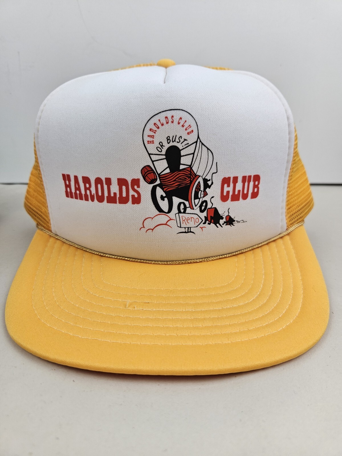 Vintage Harold\'s Club Reno NV USA Trucker Hat Snapback Cap