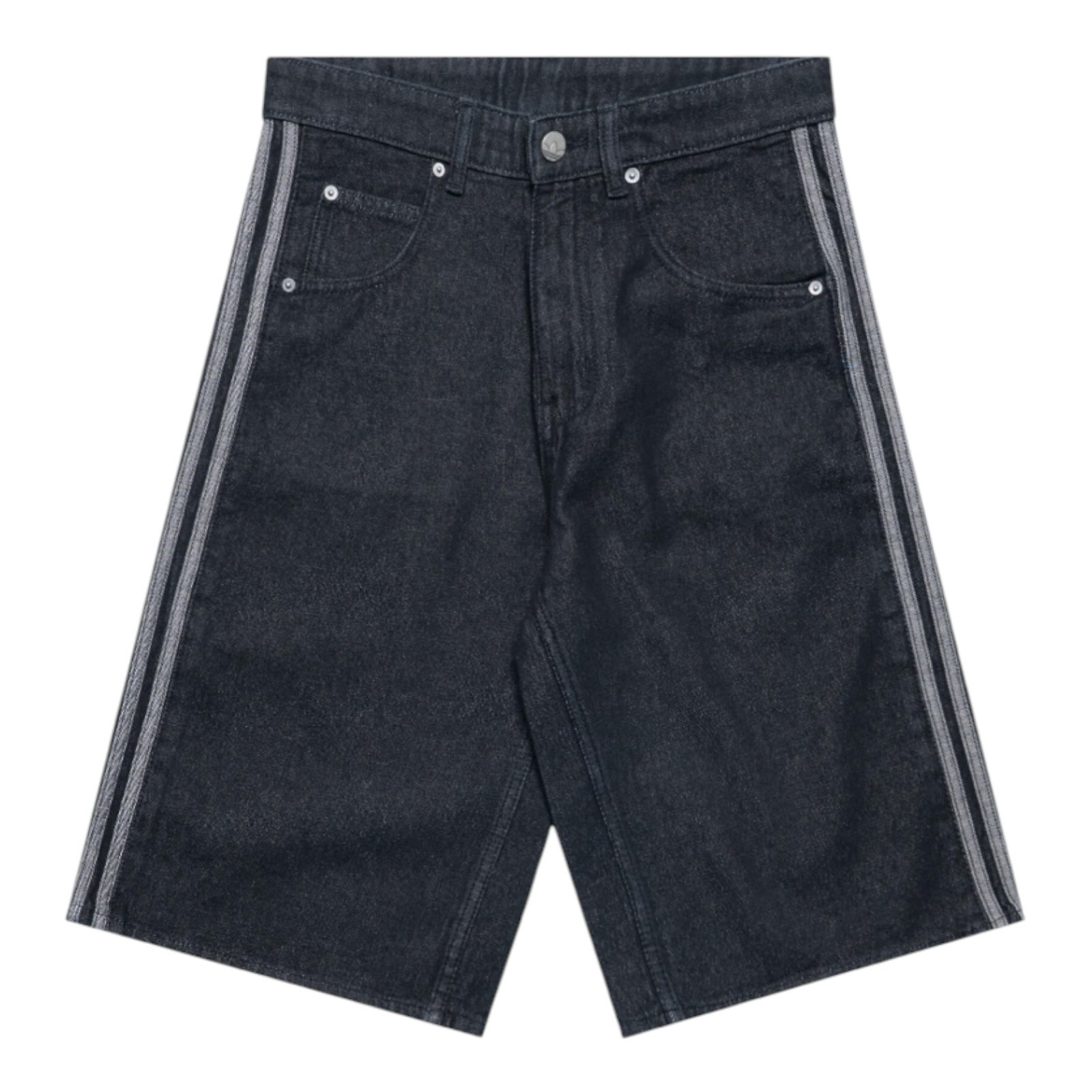 adidas Adicolor Denim Firebird Shorts Men’s 34 True Black Denim JC6719 NWT