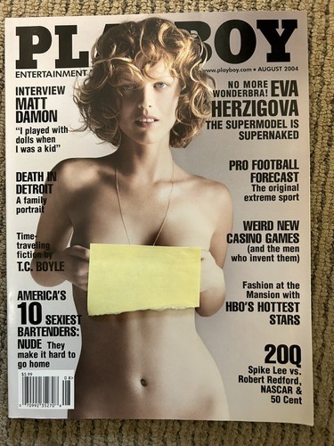 PLAYBOY MAGAZINE AUGUST 2004 EVA HERZIGOVA VG PLAYBOY MAGAZINE AUGUST 2004 EVA HERZIGOVA VG
