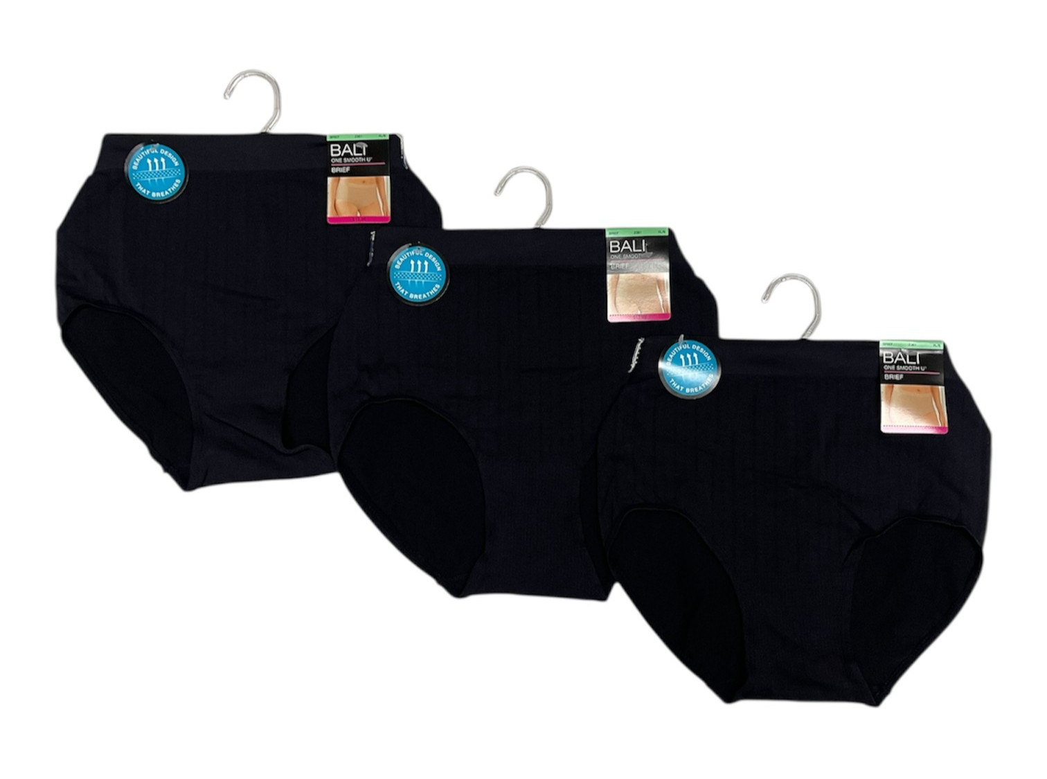 Bali Women\'s 3 Pack One Smooth U All-Over Smoothing Brief Panty 2361 Bali Women\'s 3 Pack One Smooth U All-Over Smoothing Brief Panty 2361