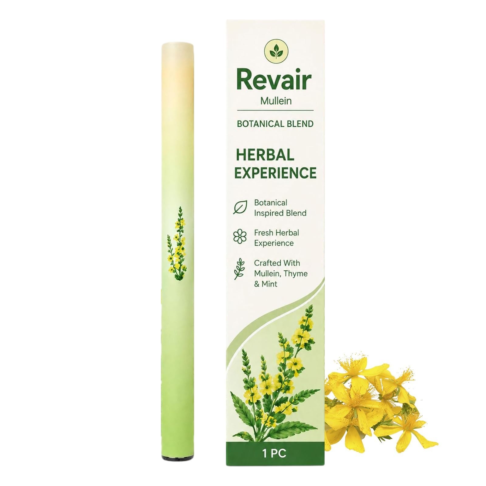 Revair Mullein Purifier Inhaler,with Natural Mullein Leaf Extract for Fresh Air Revair Mullein Purifier Inhaler,with Natural Mullein Leaf Extract for Fresh Air
