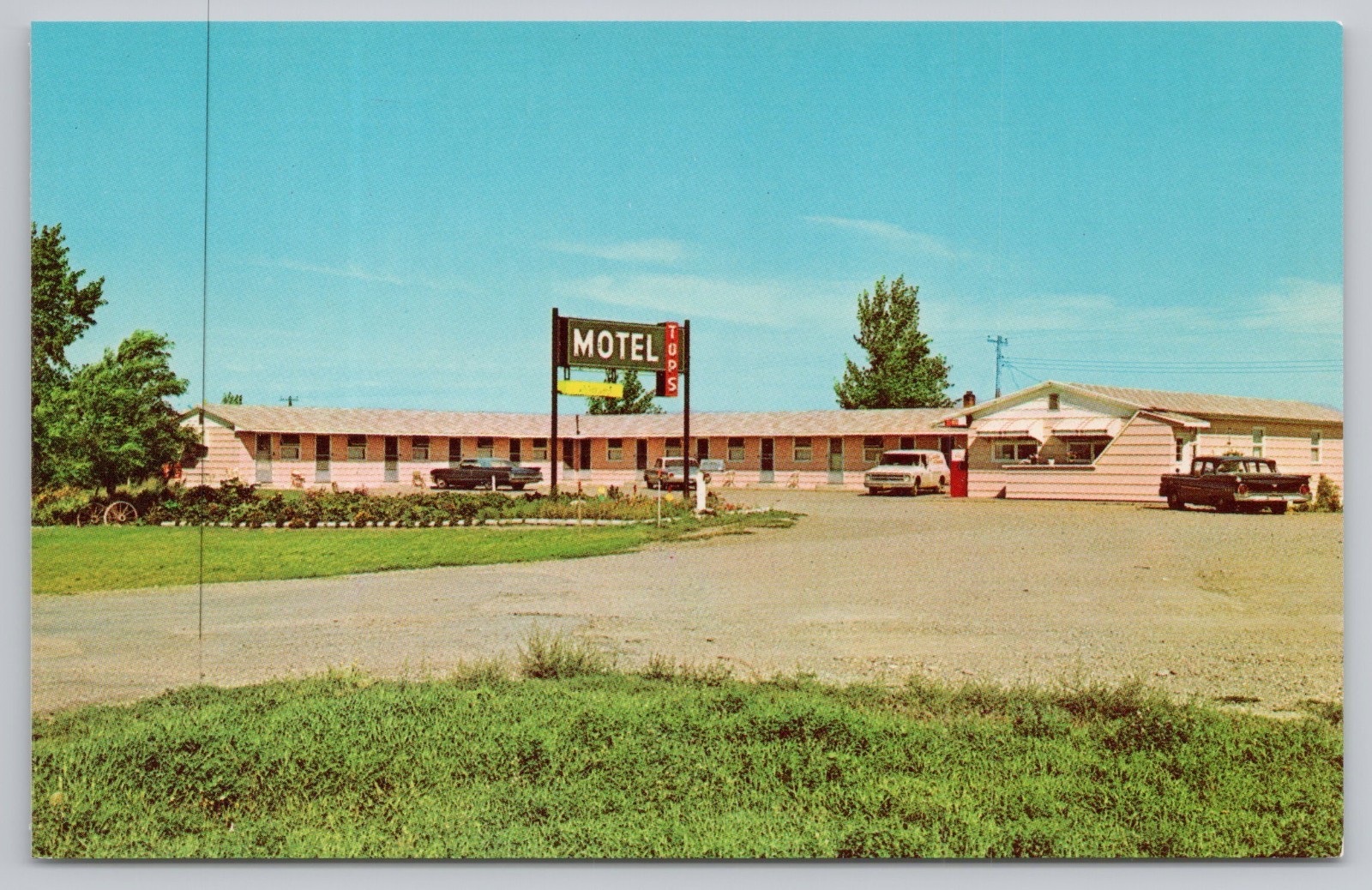 Postcard Tops Motel Sterling North Dakota ND Postcard Tops Motel Sterling North Dakota ND