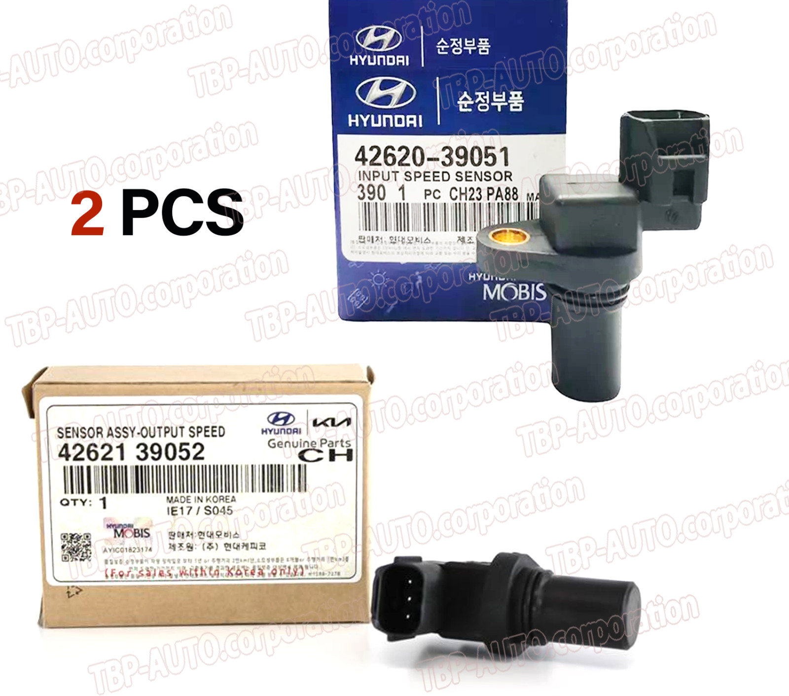 GENUINE ® Input & Output Trans Speed Sensor Hyundai Kia 4262039051 + 4262139052 GENUINE ® Input & Output Trans Speed Sensor Hyundai Kia 4262039051 + 4262139052