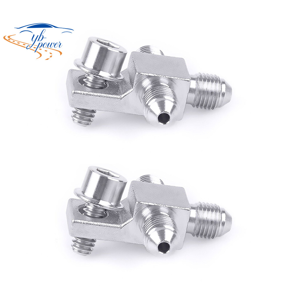 3AN AN3 3-Way Male Brake Hose Fitting Tee Adapter 3AN AN-3 Stainless Steel 2PCS