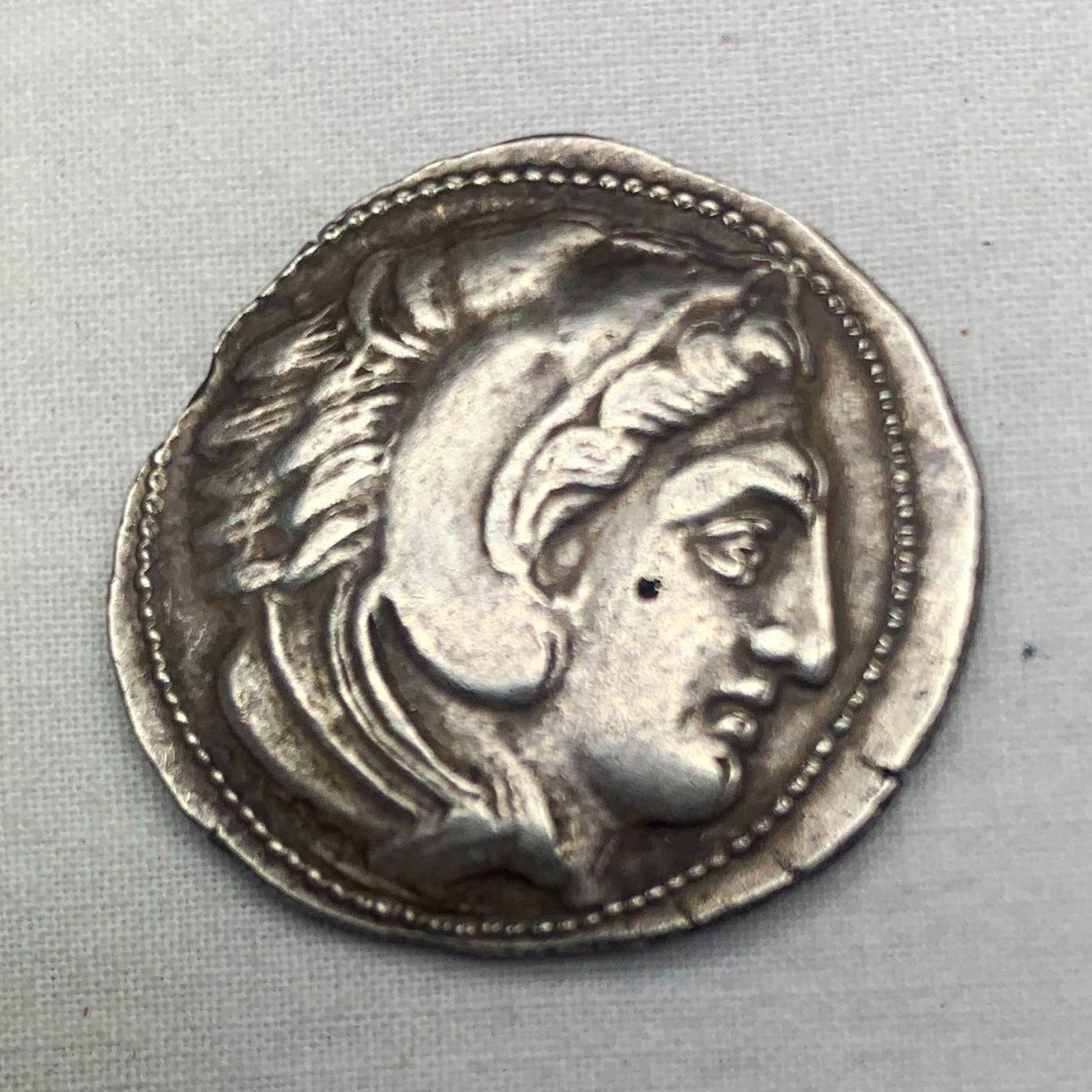 Ancient Greek Alexander III Tetradrachm Modern Forgery. Ancient Greek Alexander III Tetradrachm Modern Forgery.